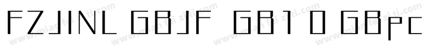 FZJINL GBJF  GB1 0 GBpc EUC H字体转换